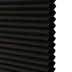 Black 100% blackout honeycomb blinds with chain