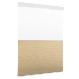 Motorized day and night honeycomb blinds