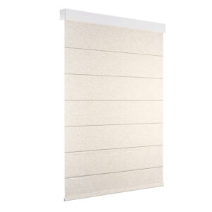 Manual blackout linen roman blinds with cassettes