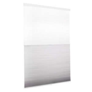 Cordless grey color semi blackout day and night honeycomb blinds